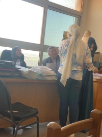 فاعليات تقييم مقرر تشكيل على المانيكان 2 الفرقه الثالثه قسم تكنولوجيا الملابس والموضه 24-5-2022