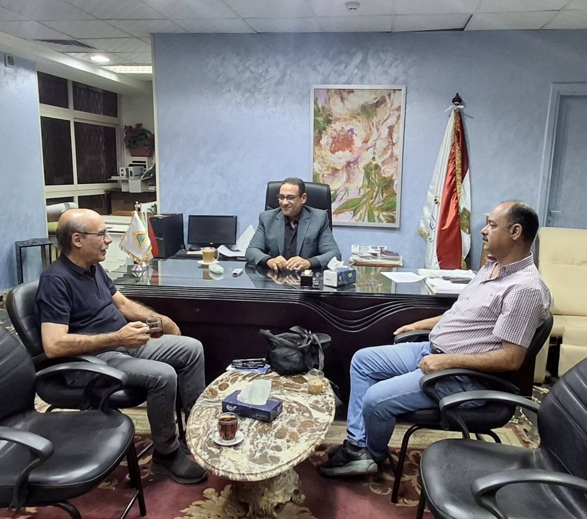 زيارة فنية لتطوير ورشة الأثاث ضمن فعاليات بروتوكول غرفة صناعة الأثاث و كلية الفنون التطبيقية