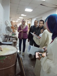 فاعليات تقييم الفرقة الثالثة قسم النحت والتشكيل المعماري والترميم مقرر ( نحت الطبيعة الحية 5) الفصل الدراسي الأول للعام الجامعي 2025/2026