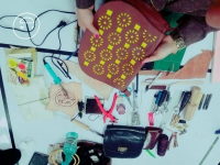 ورشة عمل بعنوان " تقنيات الجلود واستخدامها فى صناعة مكملات الازياء"