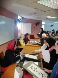 فعاليات تقييم مادةتصميم علامات تجارية (1) - الفرقة الأولى - قسم الإعلان والطباعة والنشر - الترم الأول 2025-2026