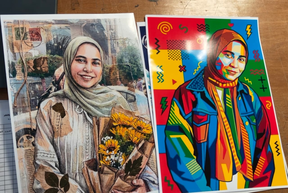 فعاليات تقييم مادة رسم من الطبيعة الحية - الفرقة الثالثة - قسم الإعلان والطباعة والنشر - الترم الأول 2025-2026