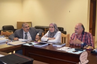 انعقاد  لجنة الاستماع للمتقدمين لوظيفة مدرس بقسم الاعلان والطباعة والنشر