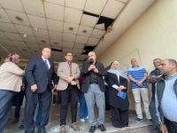 تنفيذ تجربة إخلاء بكلية الفنون التطبيقية