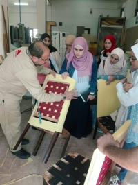 زيارة ميدانية لطلاب قسم التصميم الداخلى و الاثاث لمصنع بينوكيو pinoccio بالمنطقة الصناعية بمدينة دمياط الجديدة بمحافظة دمياط